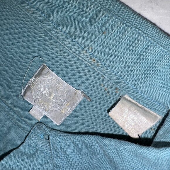 Vintage Dale Clothing Company Teal Button Up Shirt L - Picture 7 of 10